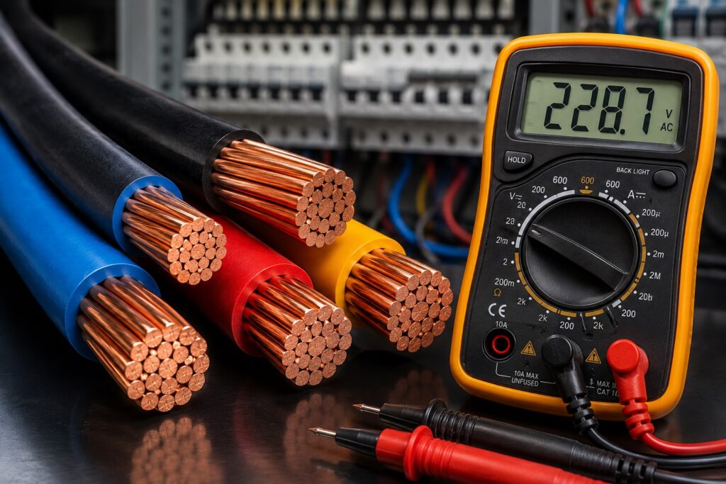 برای جلوگیری از افت ولتاژ، چه سایز کابلی انتخاب کنیم؟