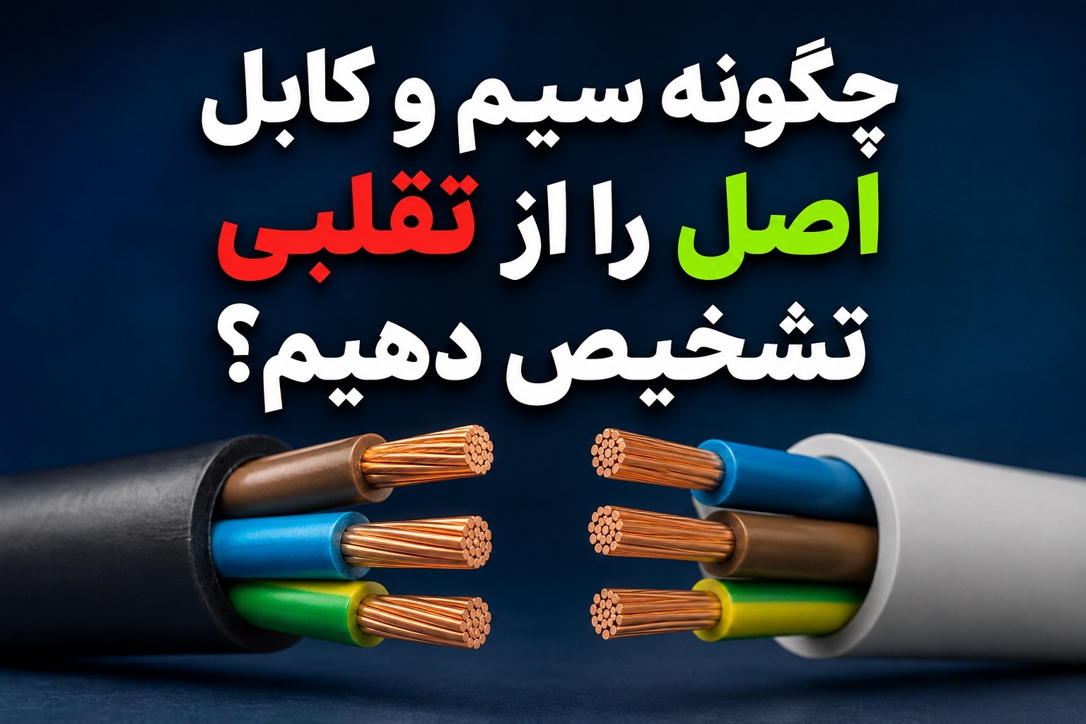 تشخیص کابل اصل از فیک